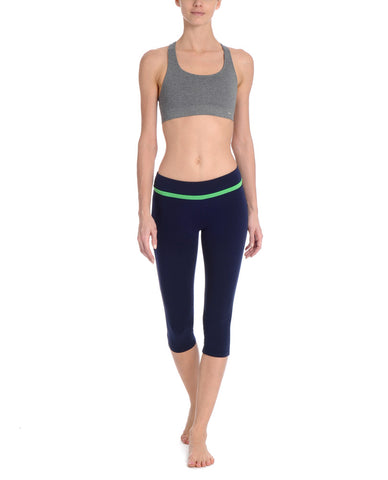 Danskin Women`s Active Yoke Back Crop Legging