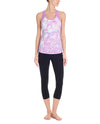 Danskin Women`s Fitness Impressionist Airbrushed Flower Tank