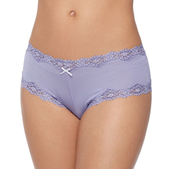 Maidenform Women`s Cheeky Cotton Scalloped Lace Hipster