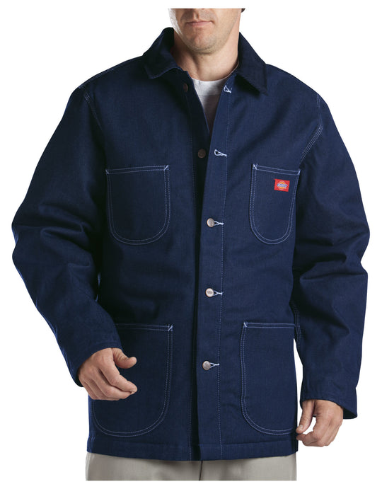 Dickies Mens Denim Blanket Lined Chore Coat