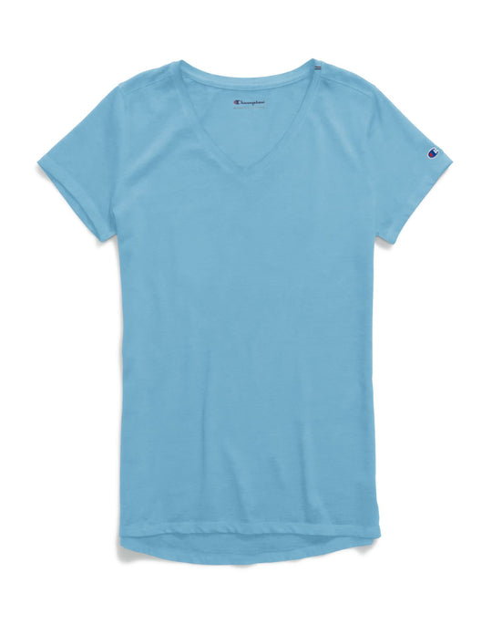 Champion Womens Authentic Wash V-Neck Tee