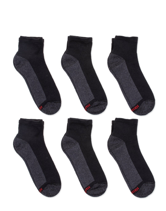 Hanes Mens FreshIQ Max Cushion Ankle 6-Pack