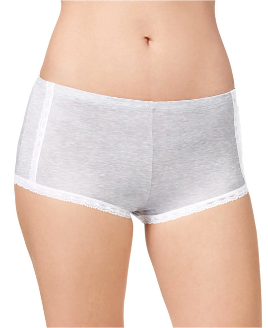 Maidenform Women`s One Fab Fit Cotton Boyshort with Lace
