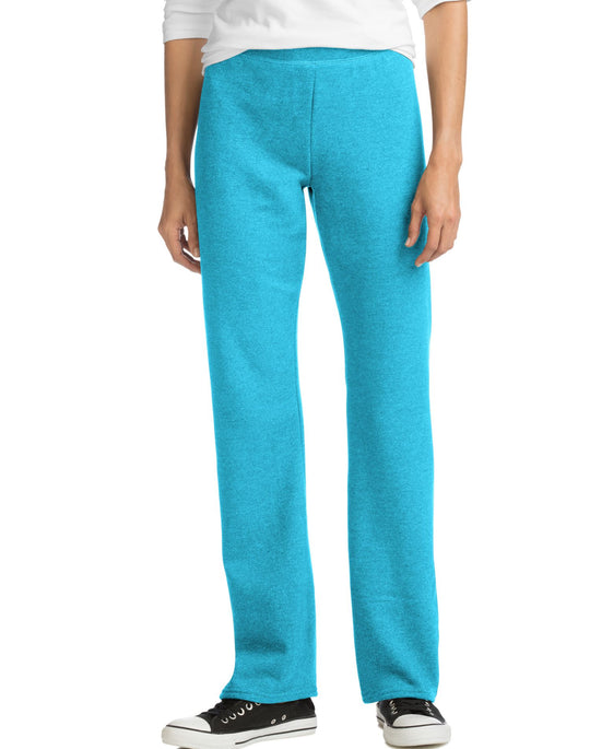 Hanes Women`s ComfortSoft EcoSmart Petite Open Leg Sweatpants