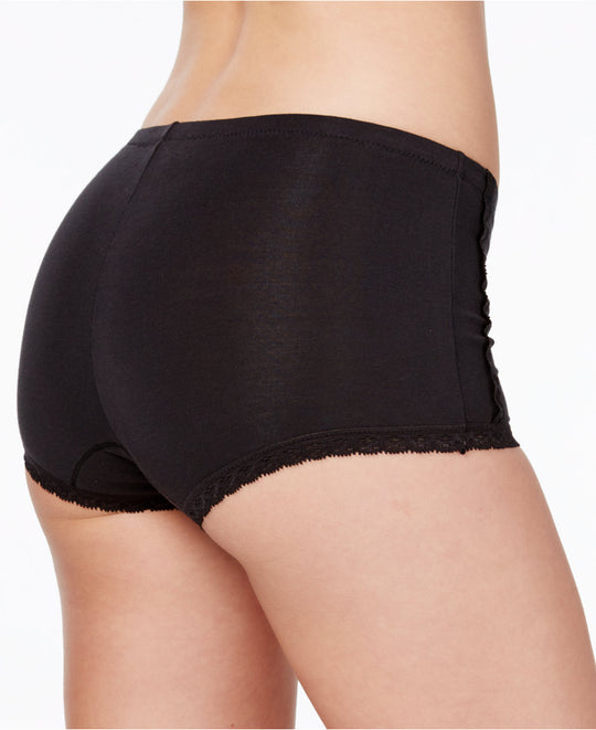 Maidenform Women`s One Fab Fit Cotton Boyshort with Lace