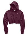 Champion Life Womens Reverse Weave Cropped Cut Off Pullover Hoodie