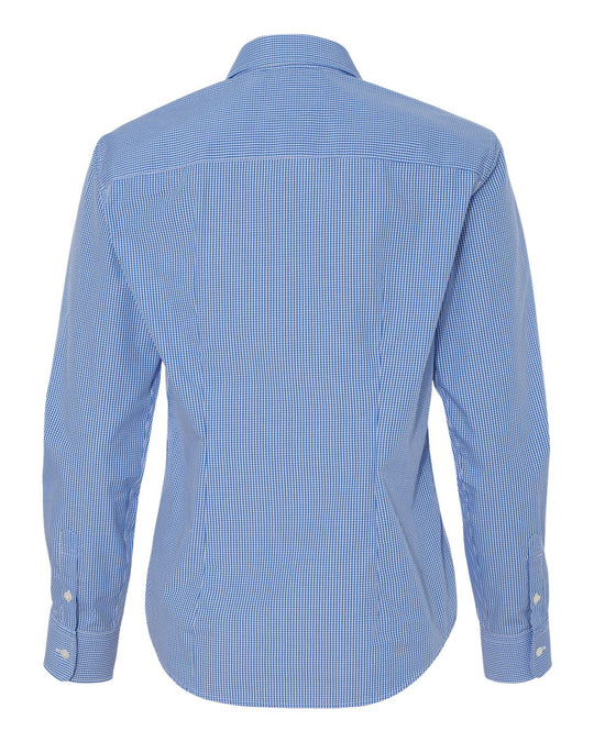 Van Heusen Womens Gingham Check Shirt, XL, Red Henna