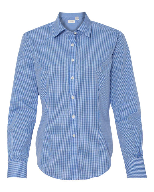 Van Heusen Womens Gingham Check Shirt, XL, Red Henna