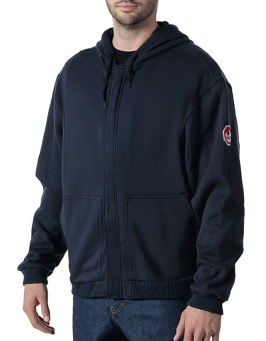 Walls Mens Flame Resistant Hooded Zip-Front Sweatshirt