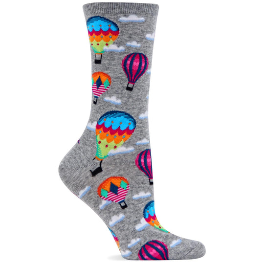 Hot Sox Womens Hot Air Balloons Crew Sock