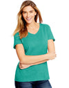 Hanes Women`s X-Temp Fresh IQ Tri-Blend Performance V-Neck Tee