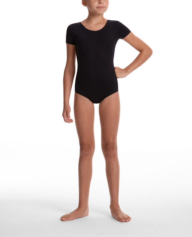 Danskin Girl's Team Cheer Short Sleeve Leotard