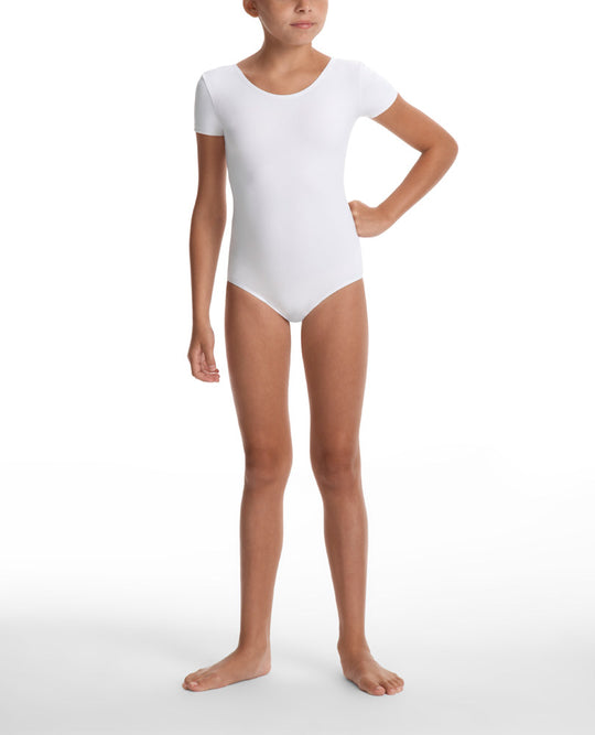 Danskin Girl's Team Cheer Short Sleeve Leotard