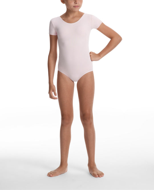 Danskin Girl's Team Cheer Short Sleeve Leotard