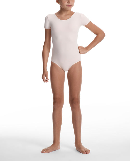 Danskin Girl's Team Cheer Short Sleeve Leotard