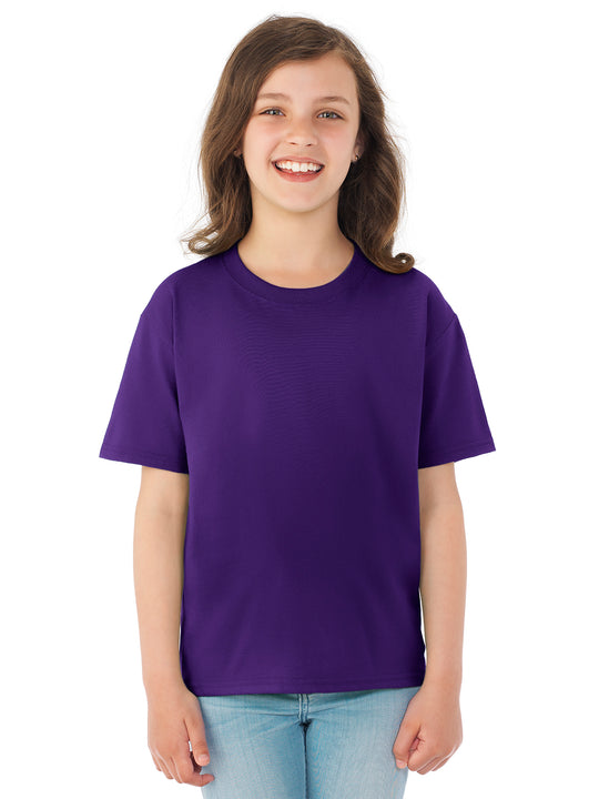 Fruit Of The Loom Youth HD Cotton Short Sleeve Crew T-Shirt