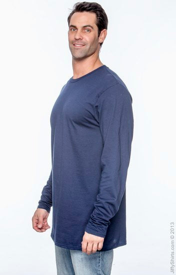 Hanes TAGLESS Nano-T Men's Long-Sleeve Tee