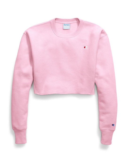 Champion Life Womens Reverse Weave Cropped Cut Off Crew-Mens Fit
