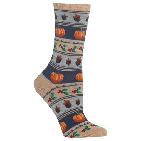 Hot Sox Womens Thanksgiving Fair Isle Socks