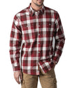 Walls Mens Long Sleeve Brushed Flannel Shirt with Stretch