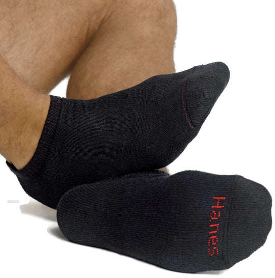 Hanes Men`s No Show Socks 12-Pack