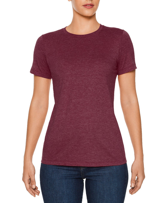 Gildan Ladies Softstyle CVC T-Shirt, XL, White