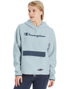 Champion Womens Sherpa Hoodie, L, Chalk White