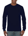 Gildan Mens Heavy Cotton Long Sleeve T-Shirt, XL, Purple