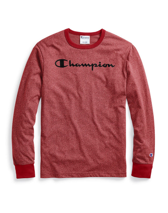 Champion Mens Heritage Heather Long-Sleeve Tee