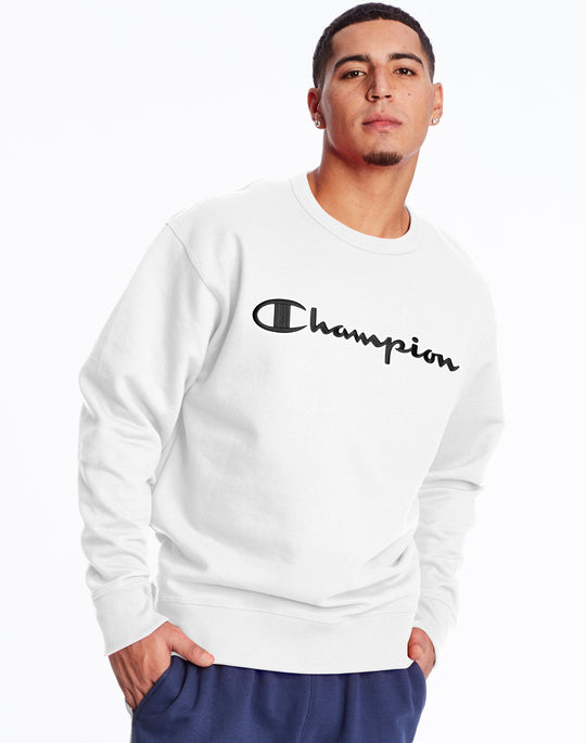 Champion Mens Powerblend Fleece Crew