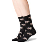 Hot Sox Womens Hippo Crew Socks