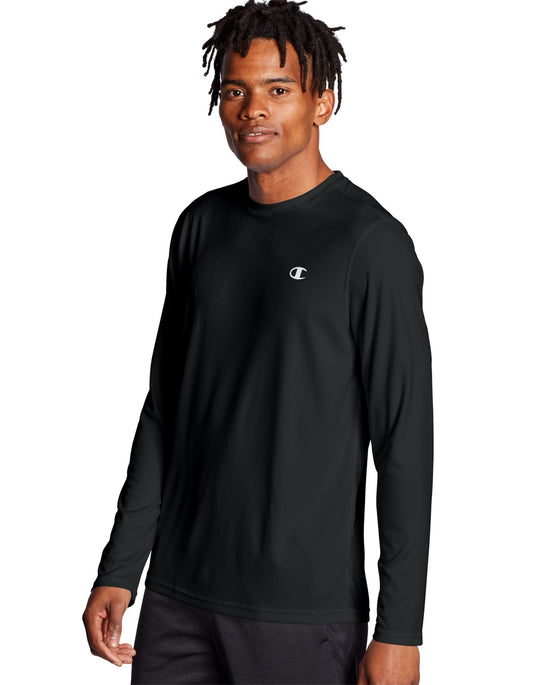 Champion Mens Double Dry Core Long-Sleeve Tee