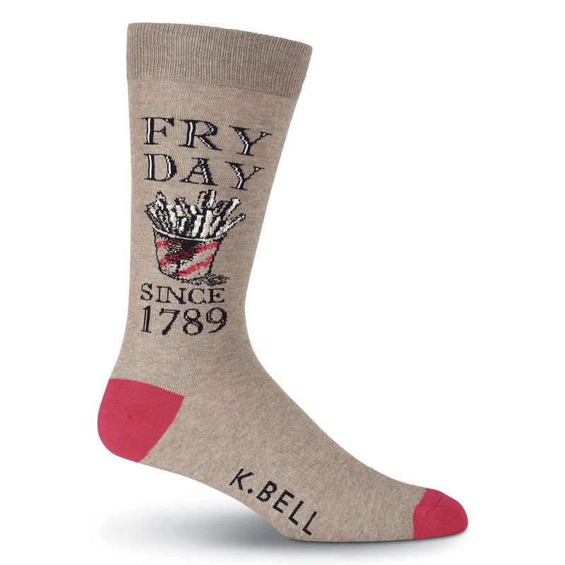 K. Bell Mens Fry Day Crew Socks
