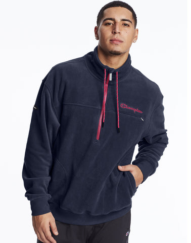 Champion Mens Urban Polar Fleece Quarter Zip Pullover