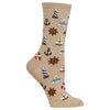 Hot Sox Womens Nautical Icons Crew Socks