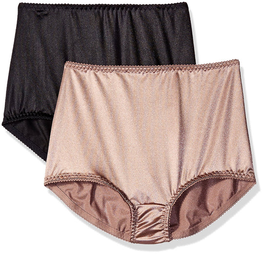 Vassarette Womens Undershapers 2 Pack Light Control Brief