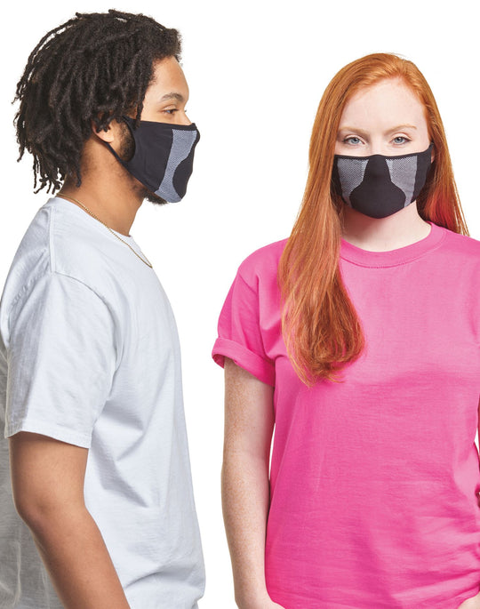 Hanes Signature Stretch to Fit Cloth Face Mask 6 Pack | Washable & Reusable