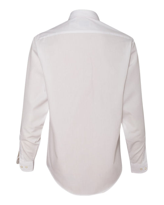 Van Heusen Womens Broadcloth Long Sleeve Shirt, S, White