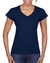 Gildan Ladies Softstyle V-Neck T-Shirt, L, White