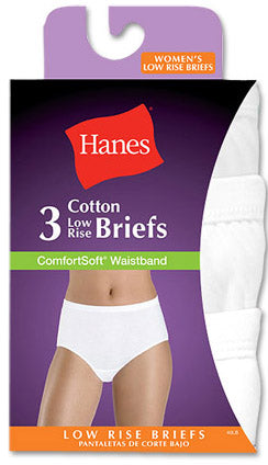 Hanes Comfort Soft Low Rise Brief 3 Pack White