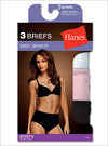 Hanes Women's Body Creations ComfortSoft Stretch Nylon Satin Briefs 3 Pack