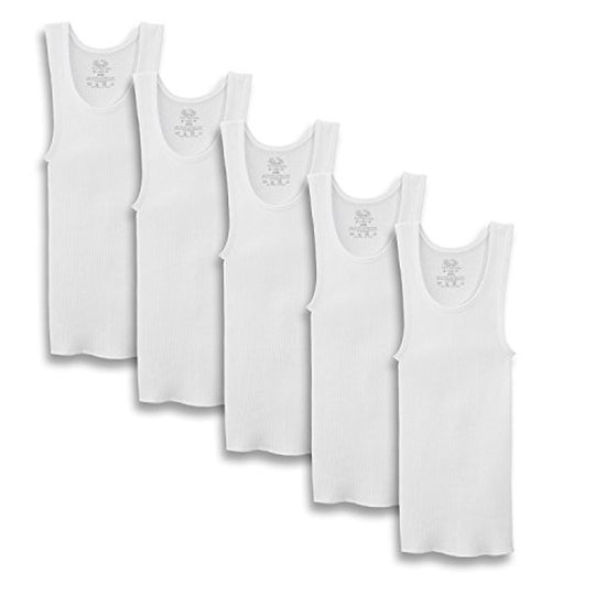 Fruit of the Loom Toddler Boys` 5-Pack White A-Shirt