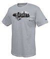 Champion Cotton-Rich Men's T Shirt with 'Basketball City' Graphic