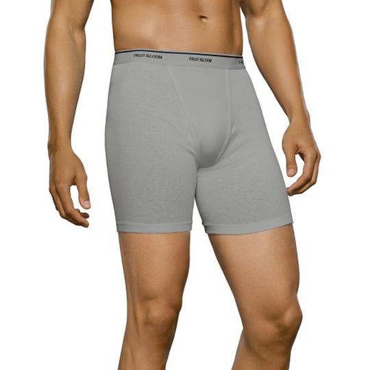 Fruit of the Loom Men`s 5-Pack No Ride Up Camo/Solid Boxer Briefs