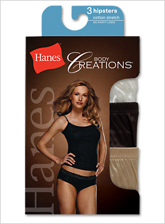Hanes Body Creations Stretch Cotton Hipster