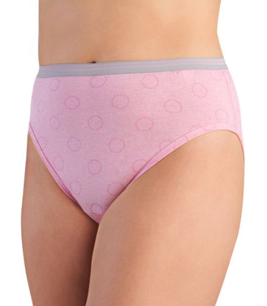 Fruit of the Loom Fit for Me Women`s 5pk Assorted Heather Cotton Hi-Cut