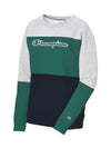 Champion Womens Powerblend Colorblock Crew