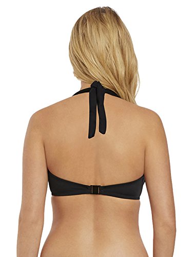 Freya Womens Macrame Underwire Banded Halter Bikini Top