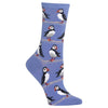 Hot Sox Womens Puffins Crew Socks
