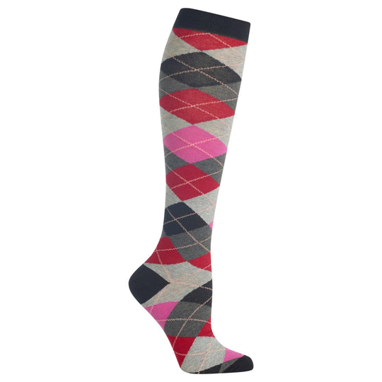 Hot Sox Womens Argyle Knee High Socks